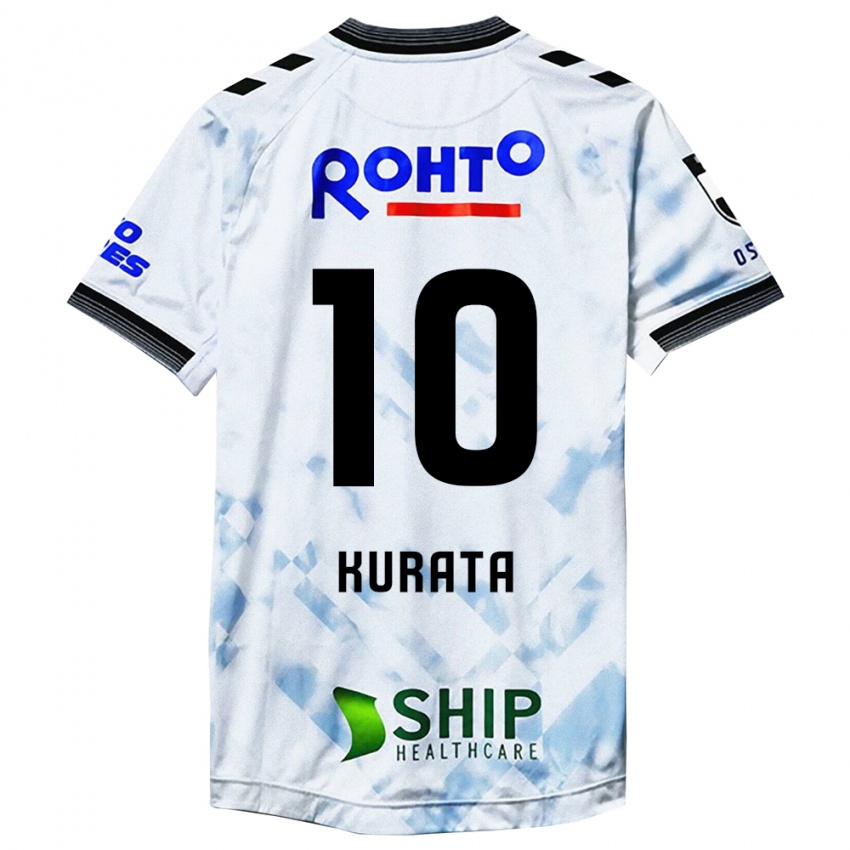 Niño Camiseta Shu Kurata #10 Blanco Negro 2ª Equipación 2024/25 La Camisa Argentina