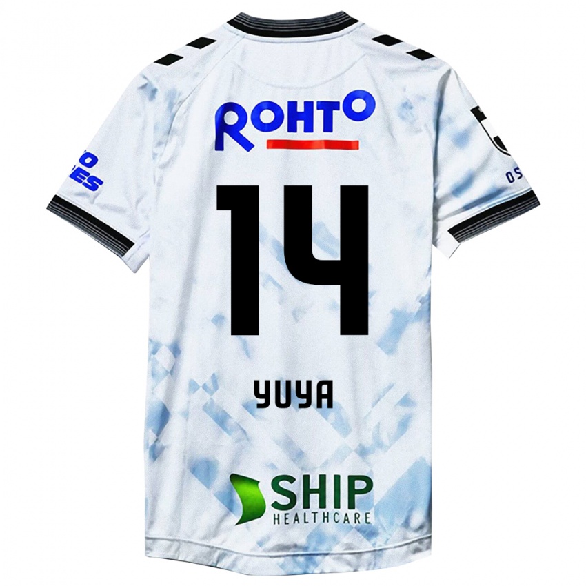 Niño Camiseta Yuya Fukuda #14 Blanco Negro 2ª Equipación 2024/25 La Camisa Argentina