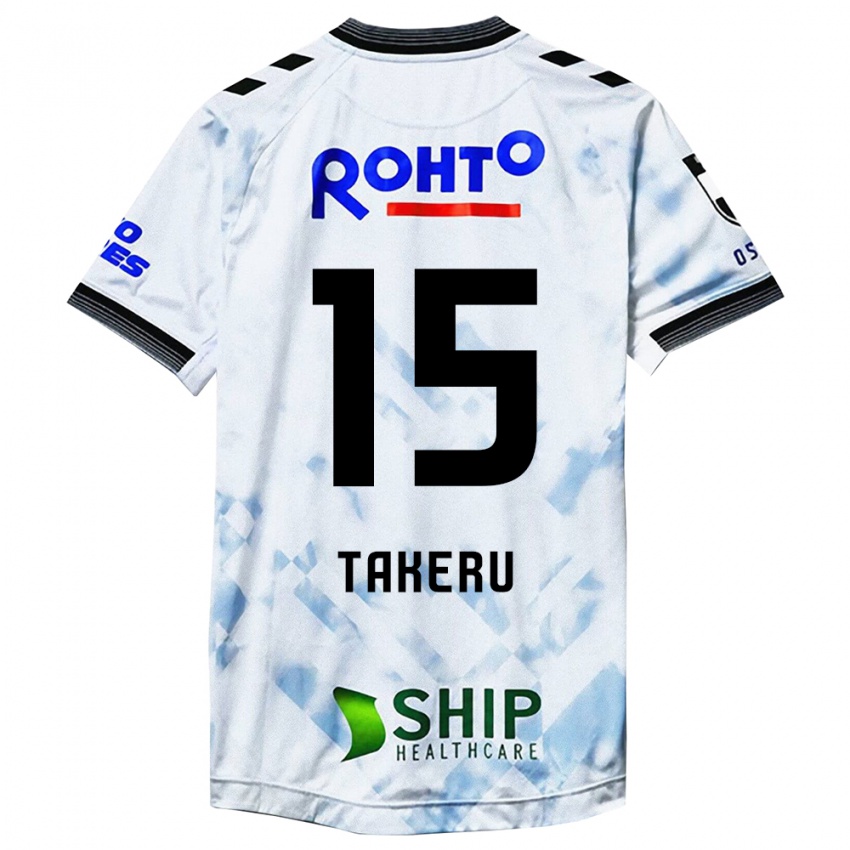 Niño Camiseta Takeru Kishimoto #15 Blanco Negro 2ª Equipación 2024/25 La Camisa Argentina