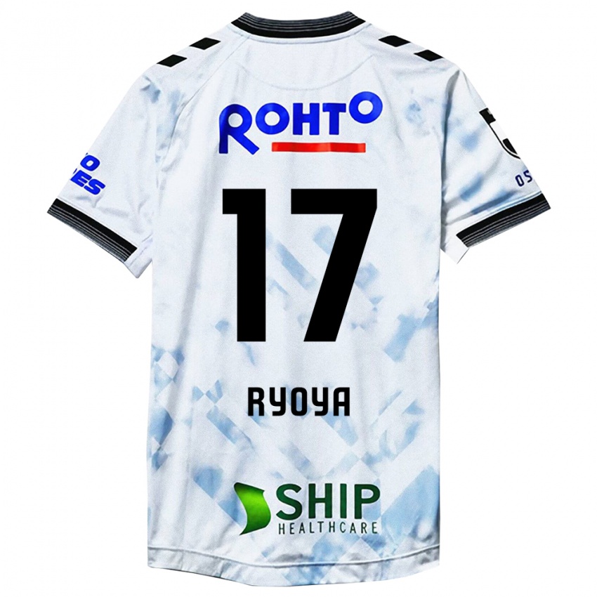 Niño Camiseta Ryoya Yamashita #17 Blanco Negro 2ª Equipación 2024/25 La Camisa Argentina