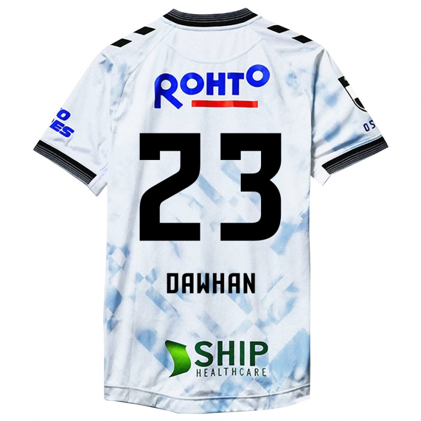 Niño Camiseta Dawhan #23 Blanco Negro 2ª Equipación 2024/25 La Camisa Argentina