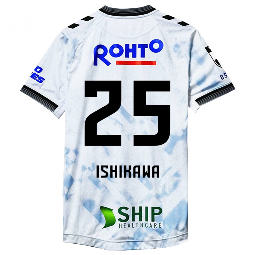 Niño Camiseta Kei Ishikawa #25 Blanco Negro 2ª Equipación 2024/25 La Camisa Argentina