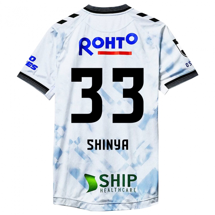 Niño Camiseta Shinya Nakano #33 Blanco Negro 2ª Equipación 2024/25 La Camisa Argentina