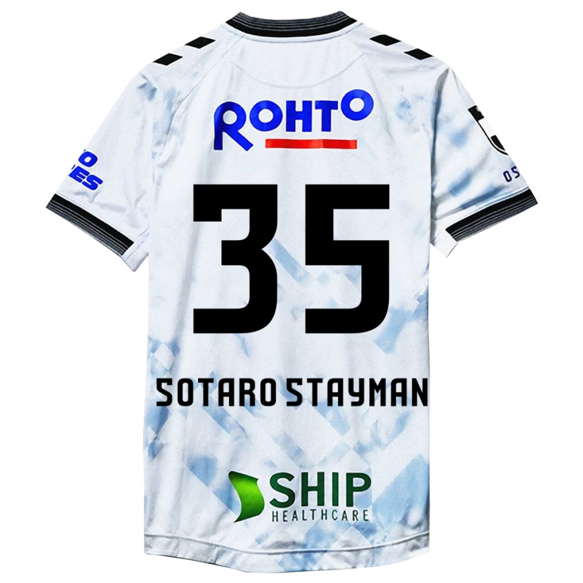 Niño Camiseta Joshua Sotaro Stayman #35 Blanco Negro 2ª Equipación 2024/25 La Camisa Argentina