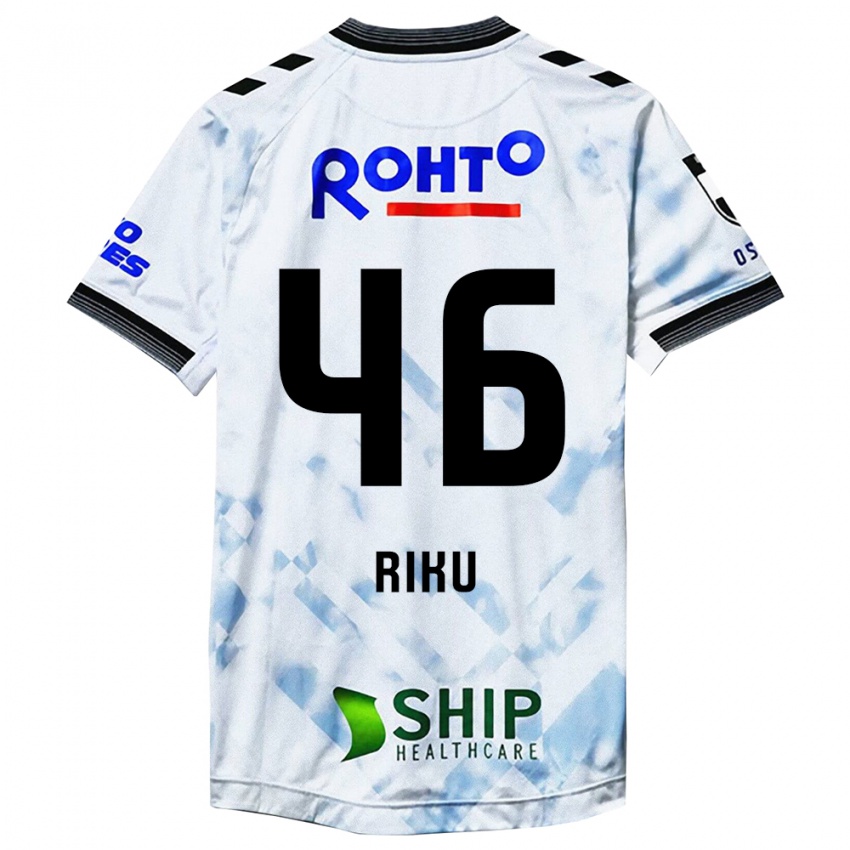 Niño Camiseta Riku Matsuda #46 Blanco Negro 2ª Equipación 2024/25 La Camisa Argentina