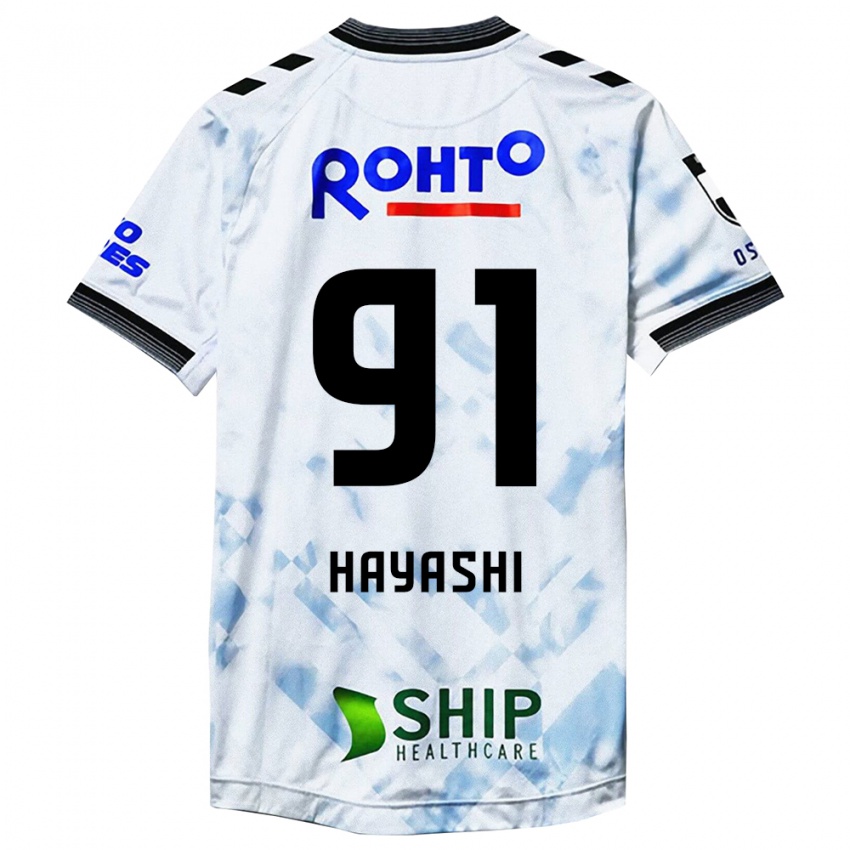 Niño Camiseta Daichi Hayashi #91 Blanco Negro 2ª Equipación 2024/25 La Camisa Argentina