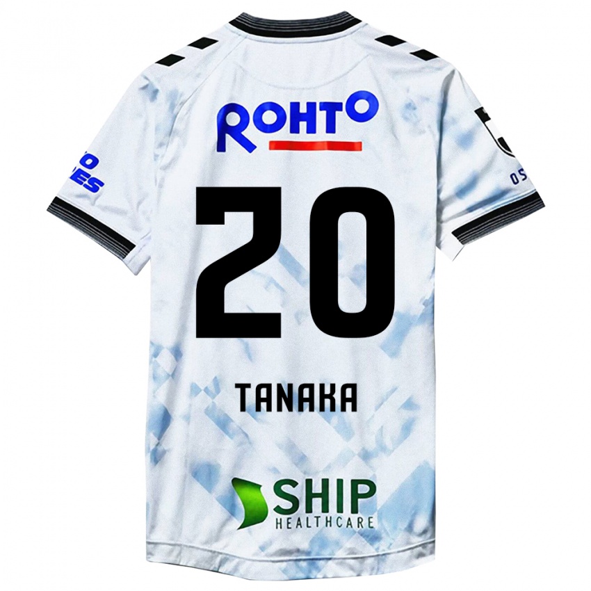 Niño Camiseta Hyoga Tanaka #20 Blanco Negro 2ª Equipación 2024/25 La Camisa Argentina