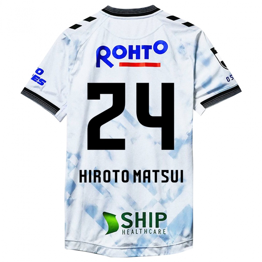 Niño Camiseta Elijah Hiroto Matsui #24 Blanco Negro 2ª Equipación 2024/25 La Camisa Argentina