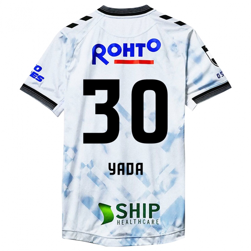 Niño Camiseta Yukito Yada #30 Blanco Negro 2ª Equipación 2024/25 La Camisa Argentina