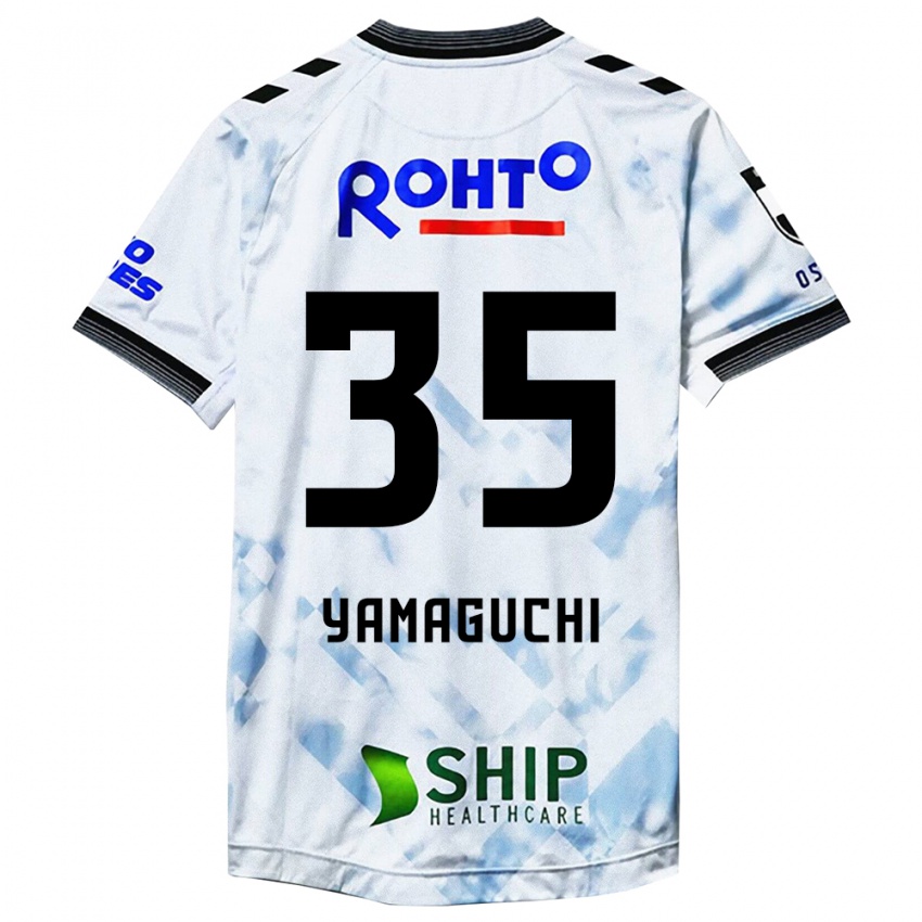 Niño Camiseta Haruta Yamaguchi #35 Blanco Negro 2ª Equipación 2024/25 La Camisa Argentina