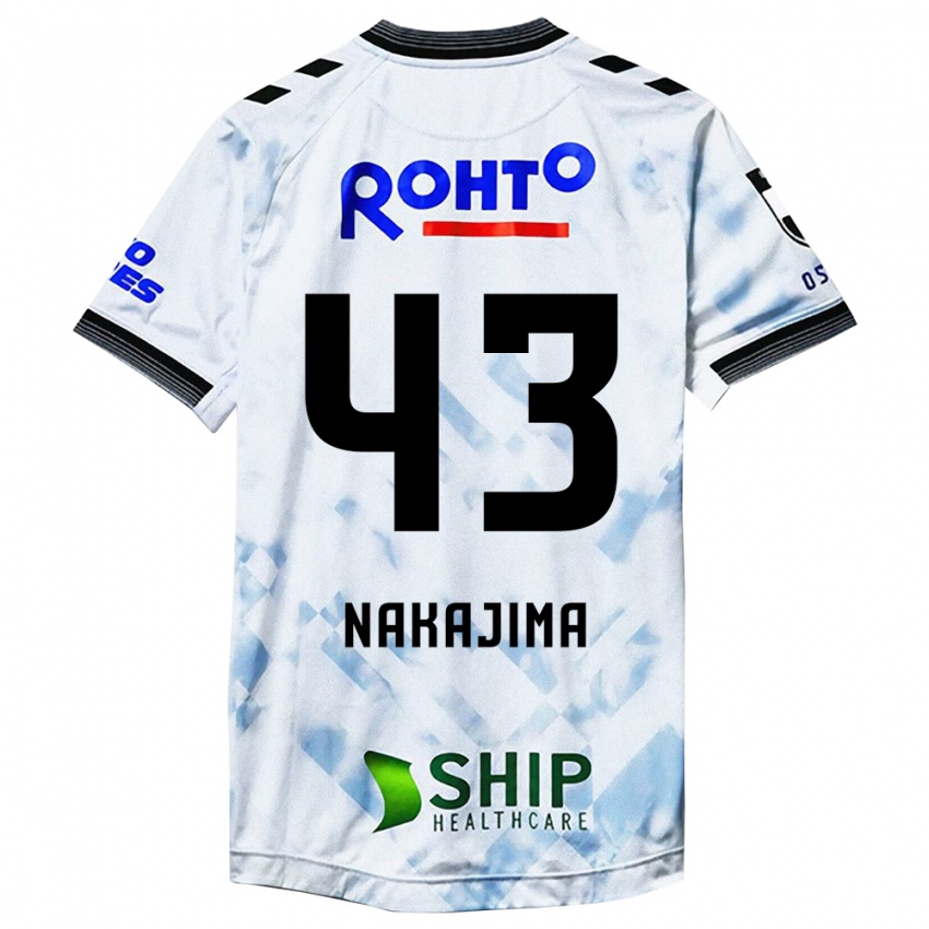 Niño Camiseta Yugo Nakajima #43 Blanco Negro 2ª Equipación 2024/25 La Camisa Argentina