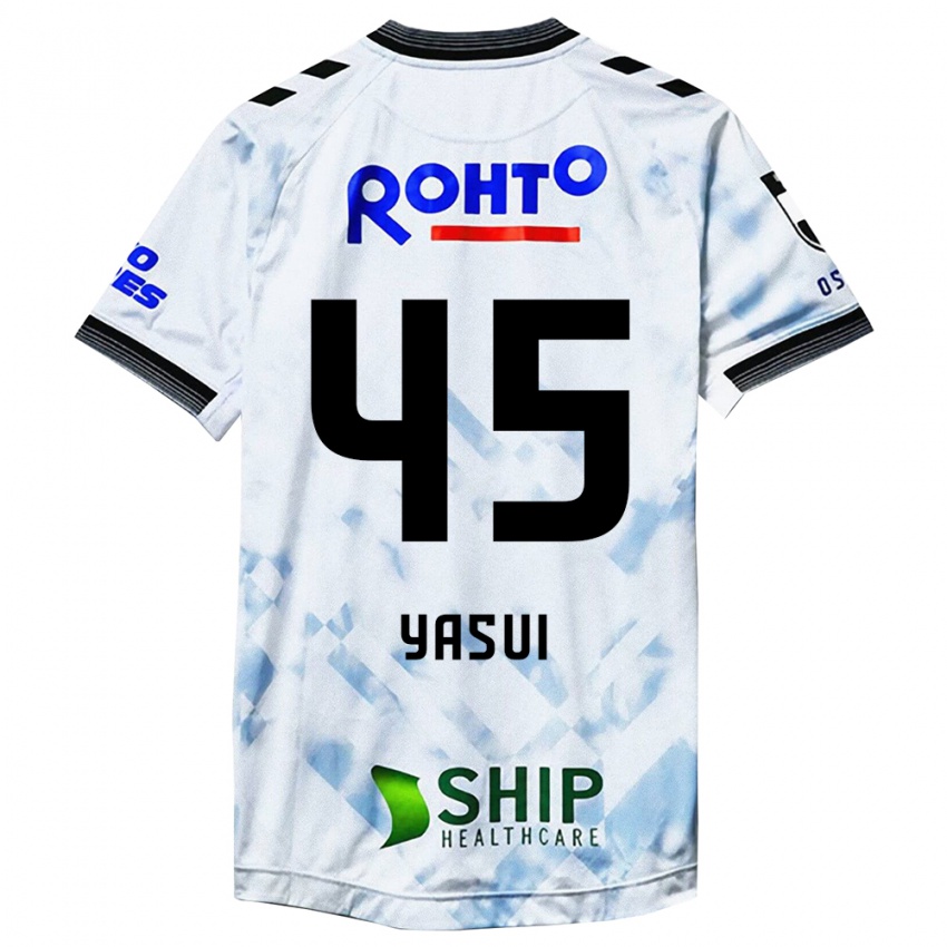 Niño Camiseta Tsukasa Yasui #45 Blanco Negro 2ª Equipación 2024/25 La Camisa Argentina