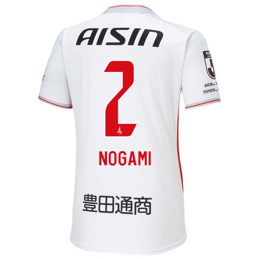 Niño Camiseta Yuki Nogami #2 Blanco Amarillo Rojo 2ª Equipación 2024/25 La Camisa Argentina