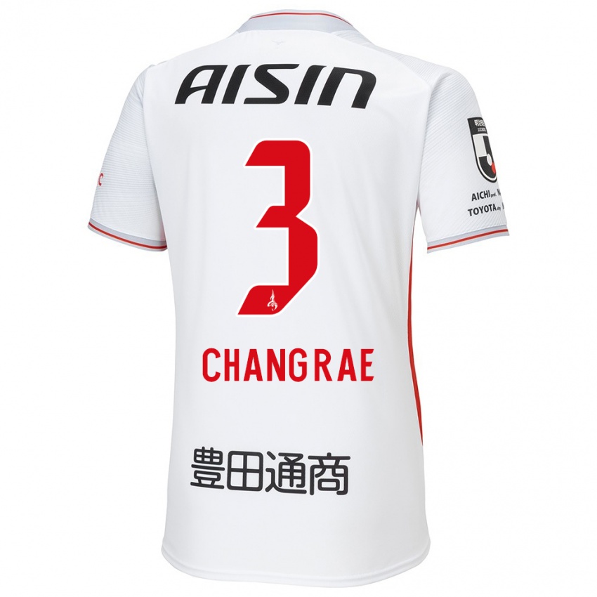 Niño Camiseta Chang-Rae Ha #3 Blanco Amarillo Rojo 2ª Equipación 2024/25 La Camisa Argentina