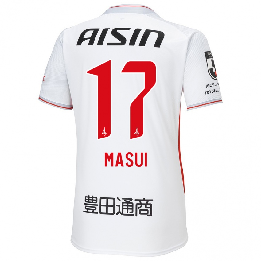 Niño Camiseta Ken Masui #17 Blanco Amarillo Rojo 2ª Equipación 2024/25 La Camisa Argentina