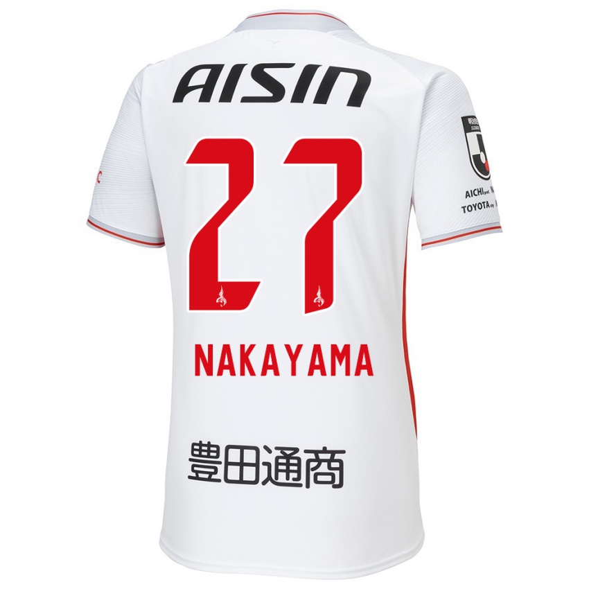 Niño Camiseta Katsuhiro Nakayama #27 Blanco Amarillo Rojo 2ª Equipación 2024/25 La Camisa Argentina