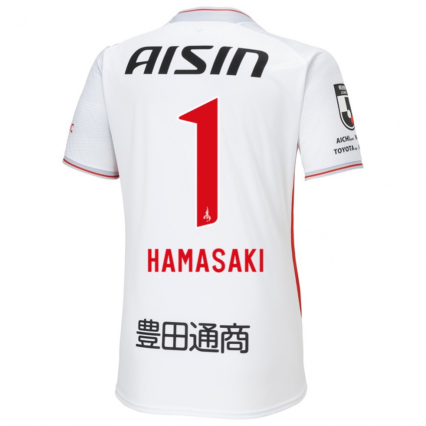 Niño Camiseta Shiki Hamasaki #1 Blanco Amarillo Rojo 2ª Equipación 2024/25 La Camisa Argentina