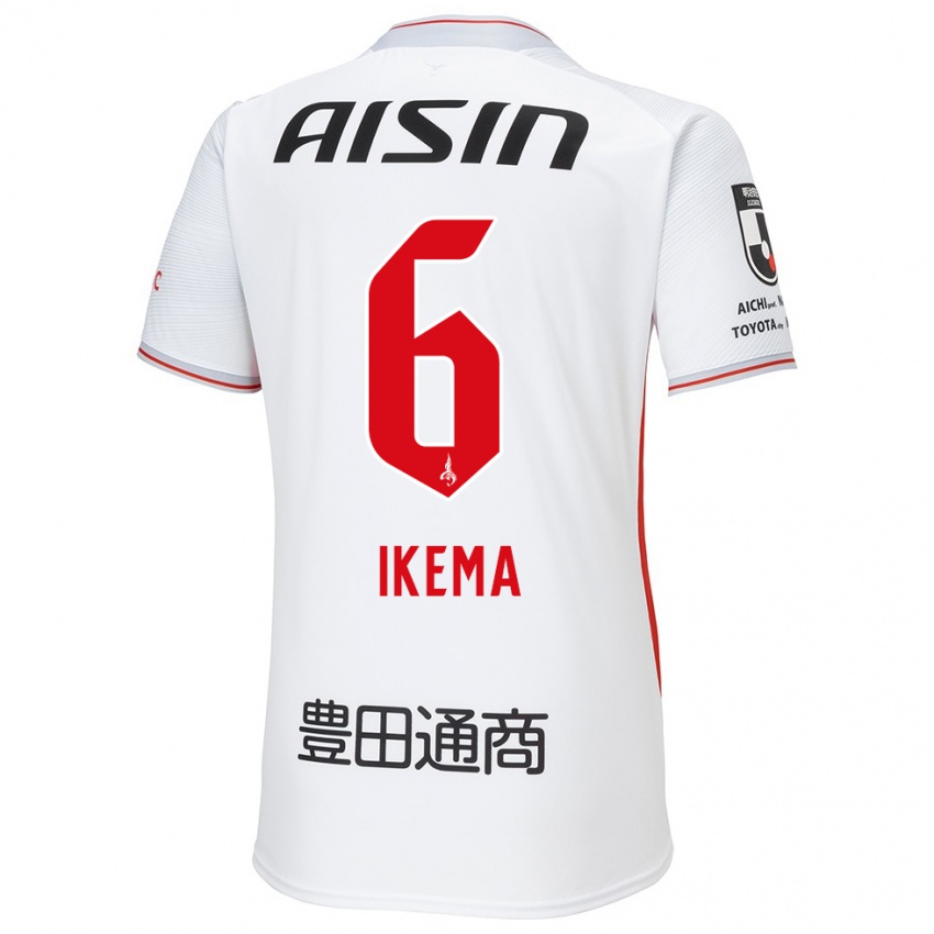 Niño Camiseta Kano Ikema #6 Blanco Amarillo Rojo 2ª Equipación 2024/25 La Camisa Argentina