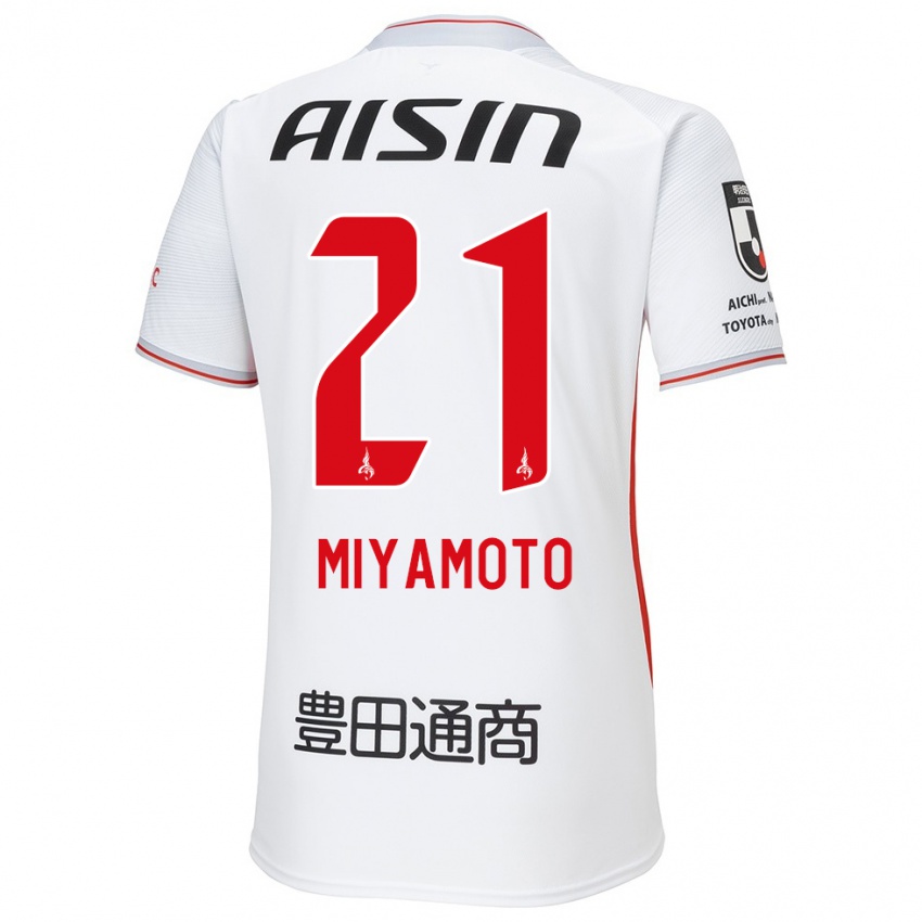 Niño Camiseta Kodai Miyamoto #21 Blanco Amarillo Rojo 2ª Equipación 2024/25 La Camisa Argentina