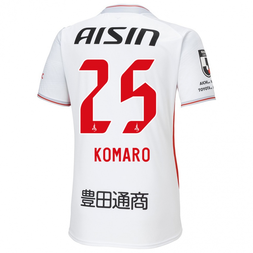 Niño Camiseta Shuta Komaro #25 Blanco Amarillo Rojo 2ª Equipación 2024/25 La Camisa Argentina