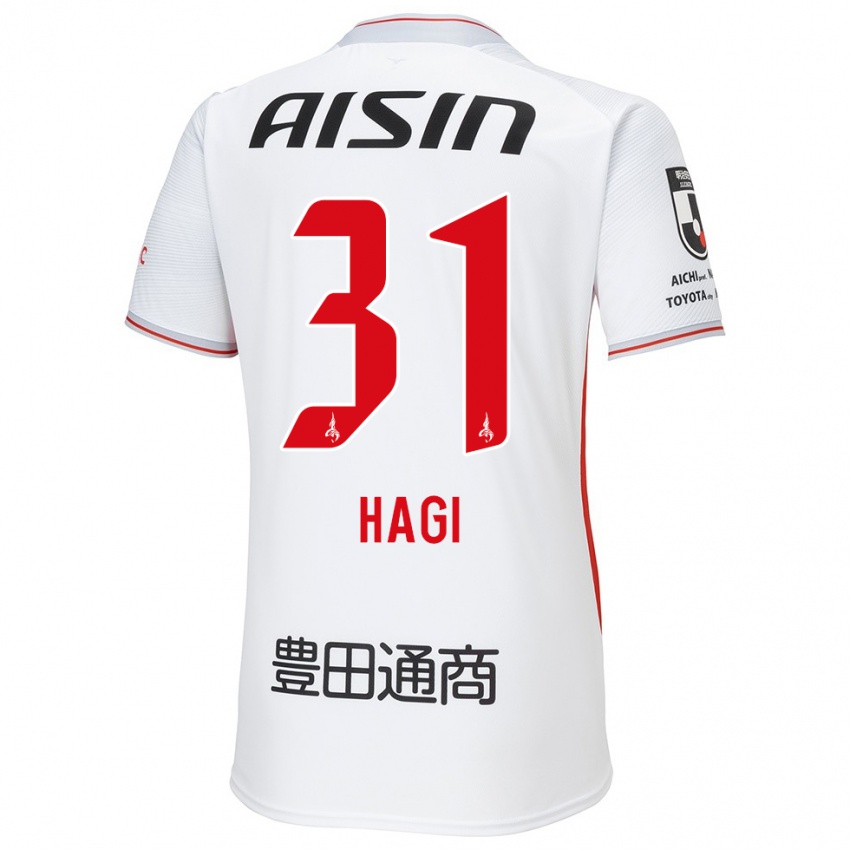 Niño Camiseta Hiroaki Hagi #31 Blanco Amarillo Rojo 2ª Equipación 2024/25 La Camisa Argentina