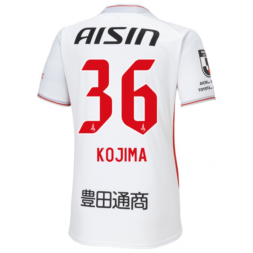 Niño Camiseta Aoto Kojima #36 Blanco Amarillo Rojo 2ª Equipación 2024/25 La Camisa Argentina