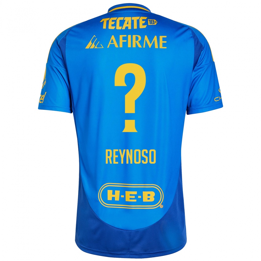 Niño Camiseta Omar Reynoso #0 Azul Amarillo 2ª Equipación 2024/25 La Camisa Argentina