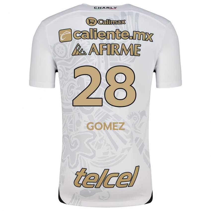 Niño Camiseta Alejandro Gómez #28 Blanco Negro 2ª Equipación 2024/25 La Camisa Argentina