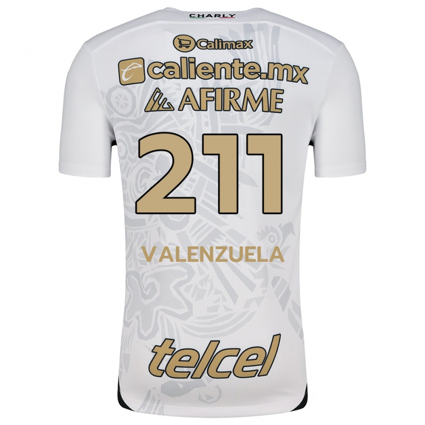 Niño Camiseta Aldieri Valenzuela #211 Blanco Negro 2ª Equipación 2024/25 La Camisa Argentina