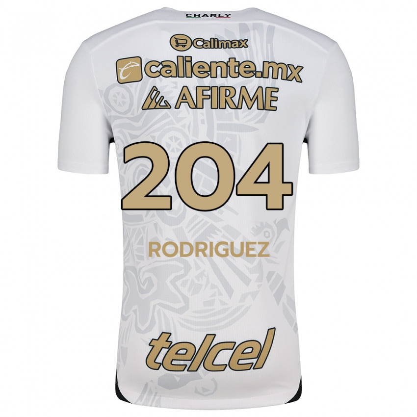 Niño Camiseta Jesús Rodríguez #204 Blanco Negro 2ª Equipación 2024/25 La Camisa Argentina