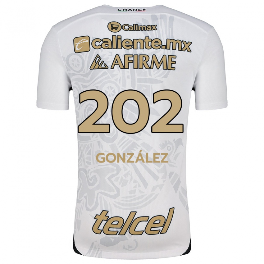 Niño Camiseta Joban González #202 Blanco Negro 2ª Equipación 2024/25 La Camisa Argentina