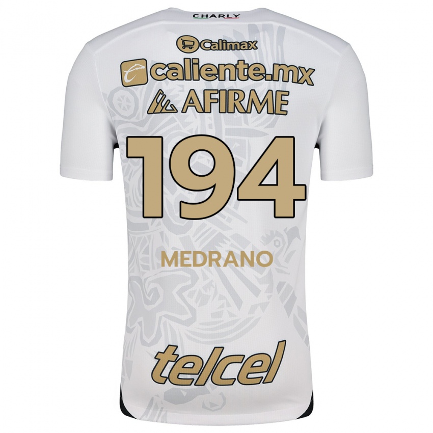 Niño Camiseta Luis Medrano #194 Blanco Negro 2ª Equipación 2024/25 La Camisa Argentina