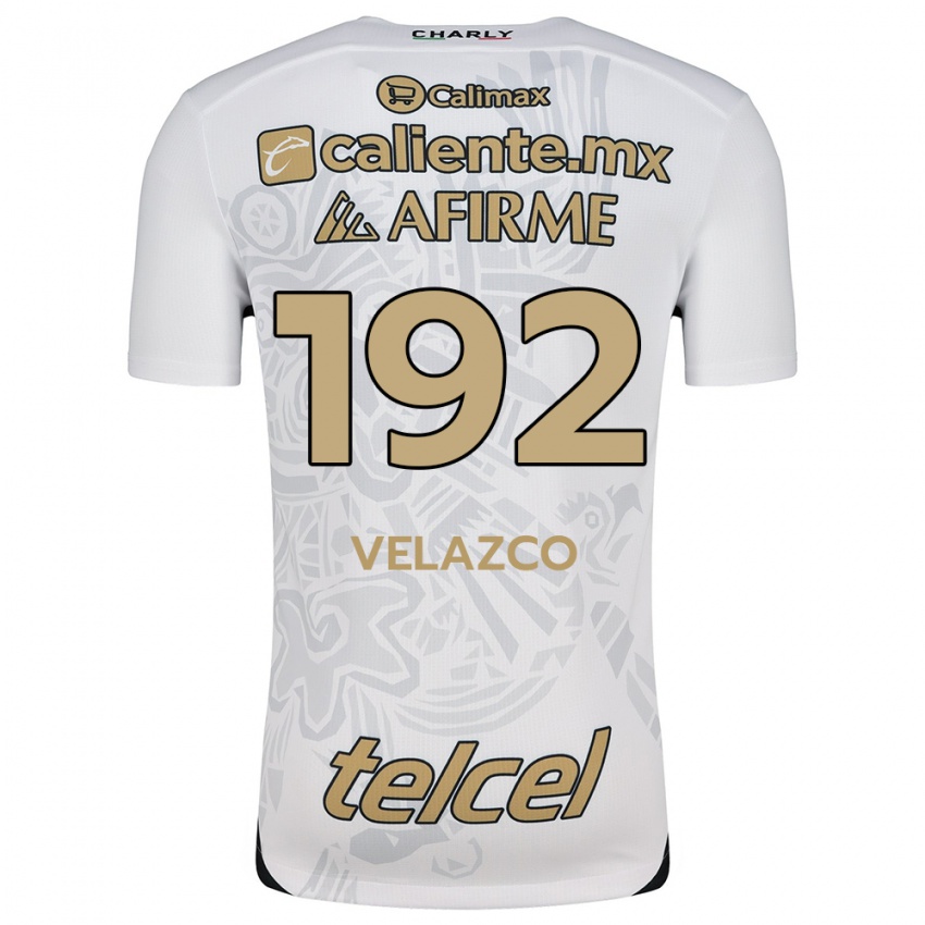 Niño Camiseta Emiliano Velazco #192 Blanco Negro 2ª Equipación 2024/25 La Camisa Argentina