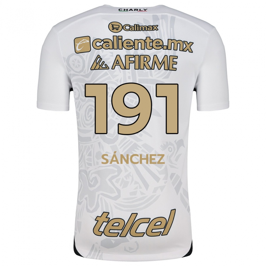 Niño Camiseta Diego Sánchez #191 Blanco Negro 2ª Equipación 2024/25 La Camisa Argentina