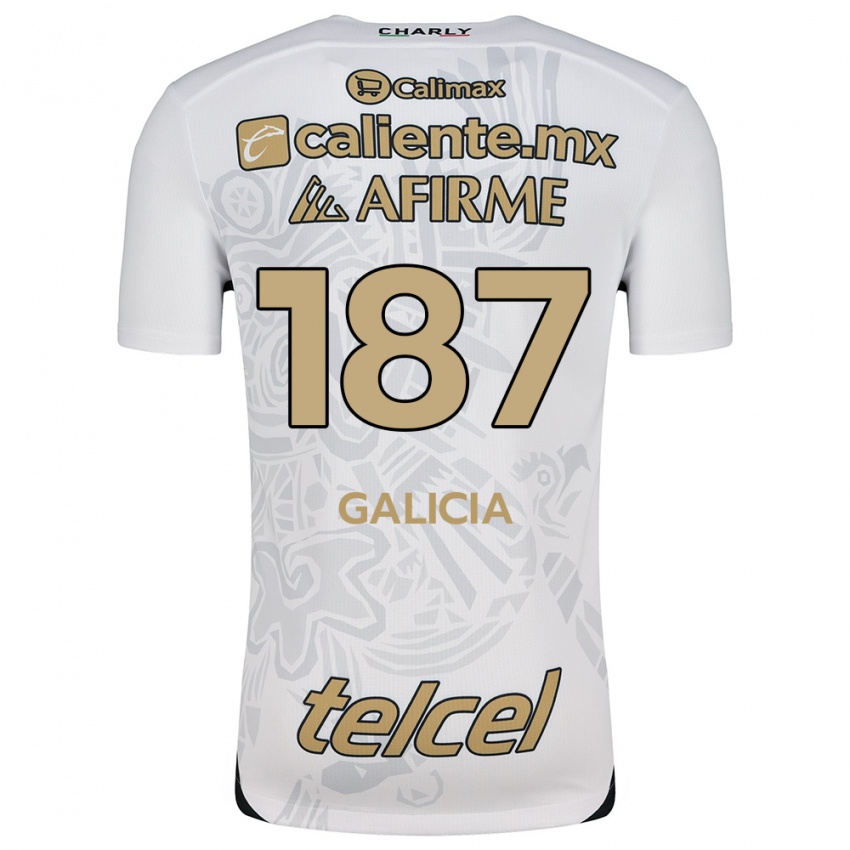 Niño Camiseta Carlos Galicia #187 Blanco Negro 2ª Equipación 2024/25 La Camisa Argentina