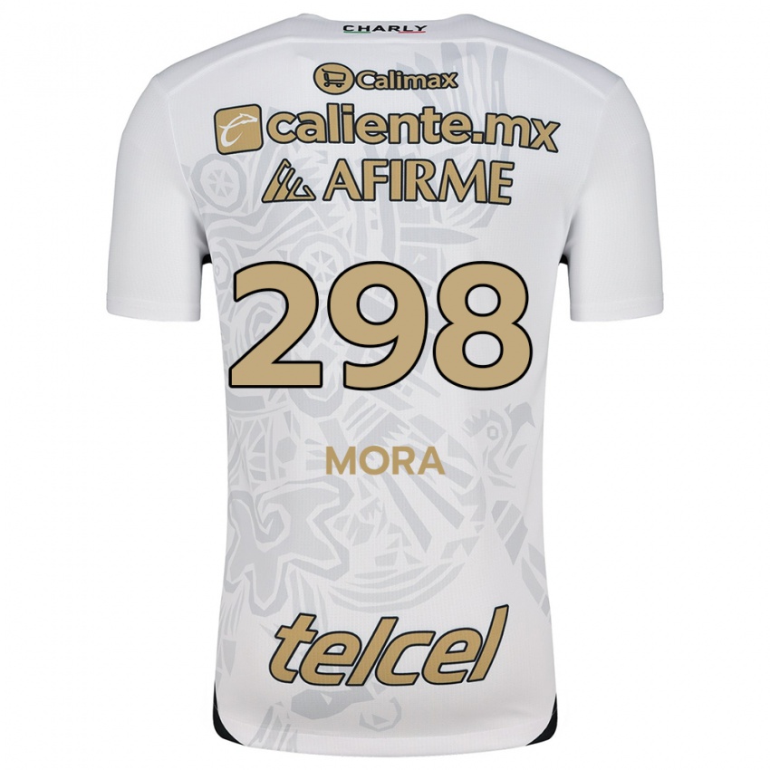 Niño Camiseta Gilberto Mora #298 Blanco Negro 2ª Equipación 2024/25 La Camisa Argentina