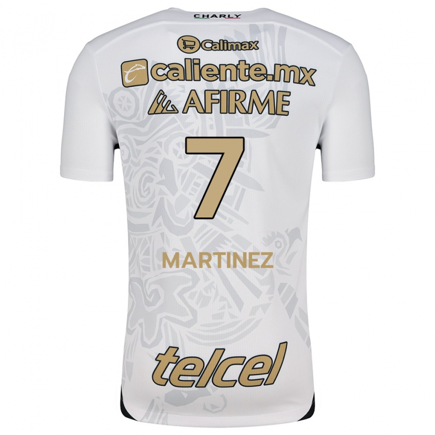 Niño Camiseta Alejandro Martínez #7 Blanco Negro 2ª Equipación 2024/25 La Camisa Argentina