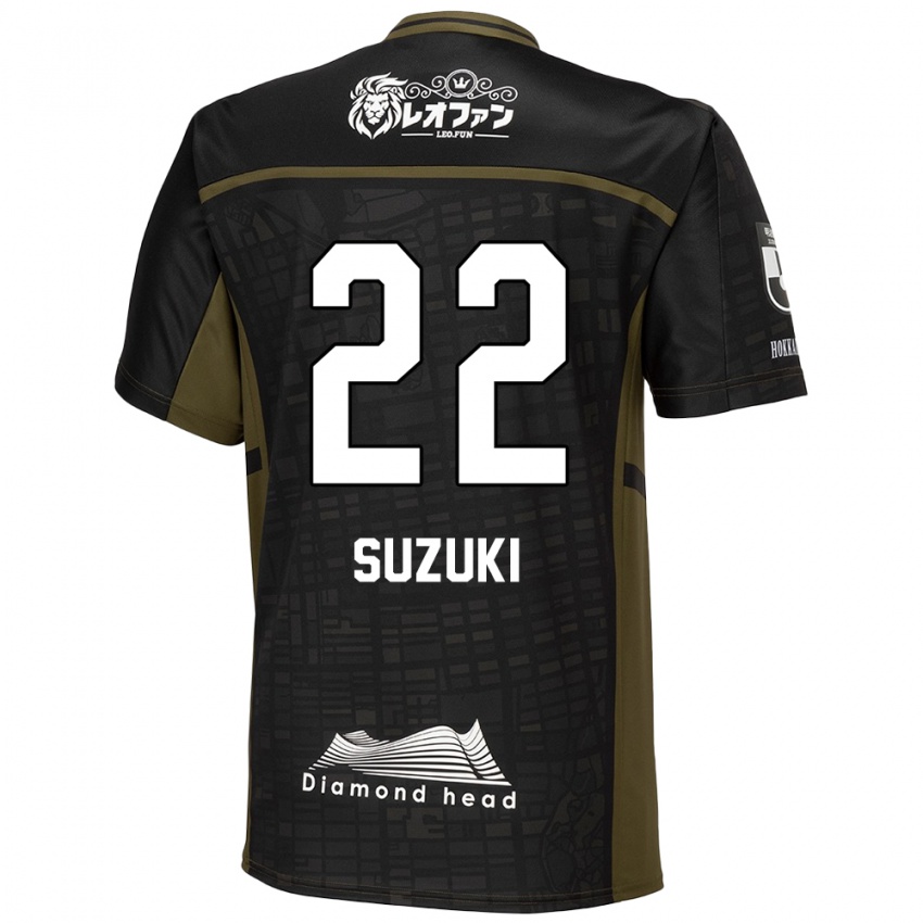 Niño Camiseta So Suzuki #22 Verde Negro 2ª Equipación 2024/25 La Camisa Argentina