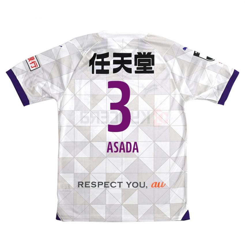 Niño Camiseta Shogo Asada #3 Blanco Morado 2ª Equipación 2024/25 La Camisa Argentina