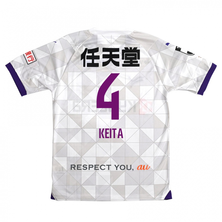 Niño Camiseta Keita Matsuda #4 Blanco Morado 2ª Equipación 2024/25 La Camisa Argentina