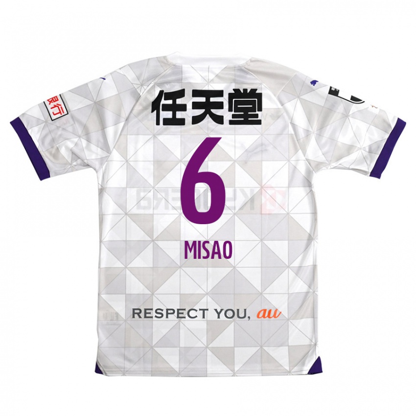 Niño Camiseta Yuto Misao #6 Blanco Morado 2ª Equipación 2024/25 La Camisa Argentina