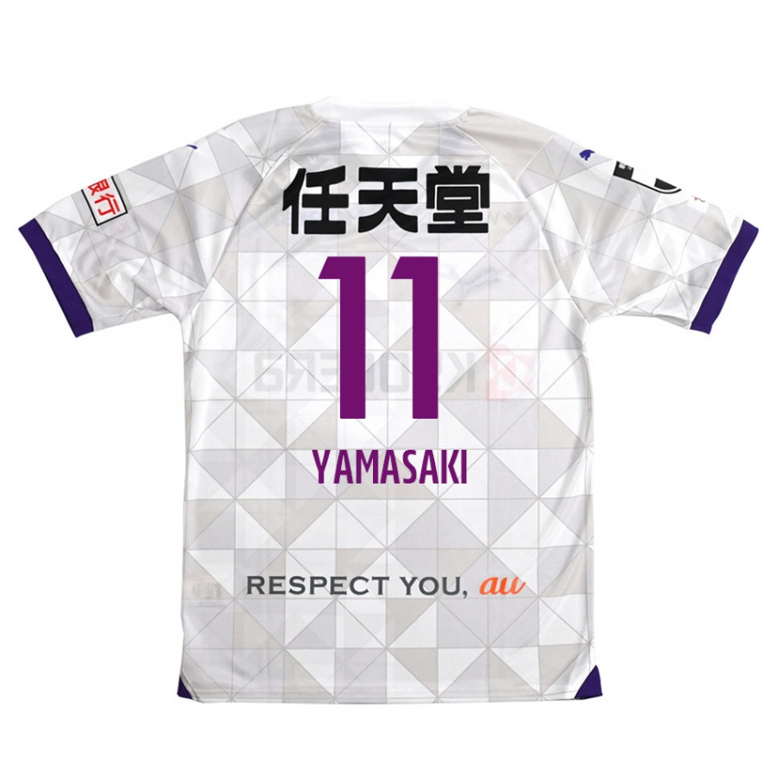 Niño Camiseta Ryogo Yamasaki #11 Blanco Morado 2ª Equipación 2024/25 La Camisa Argentina