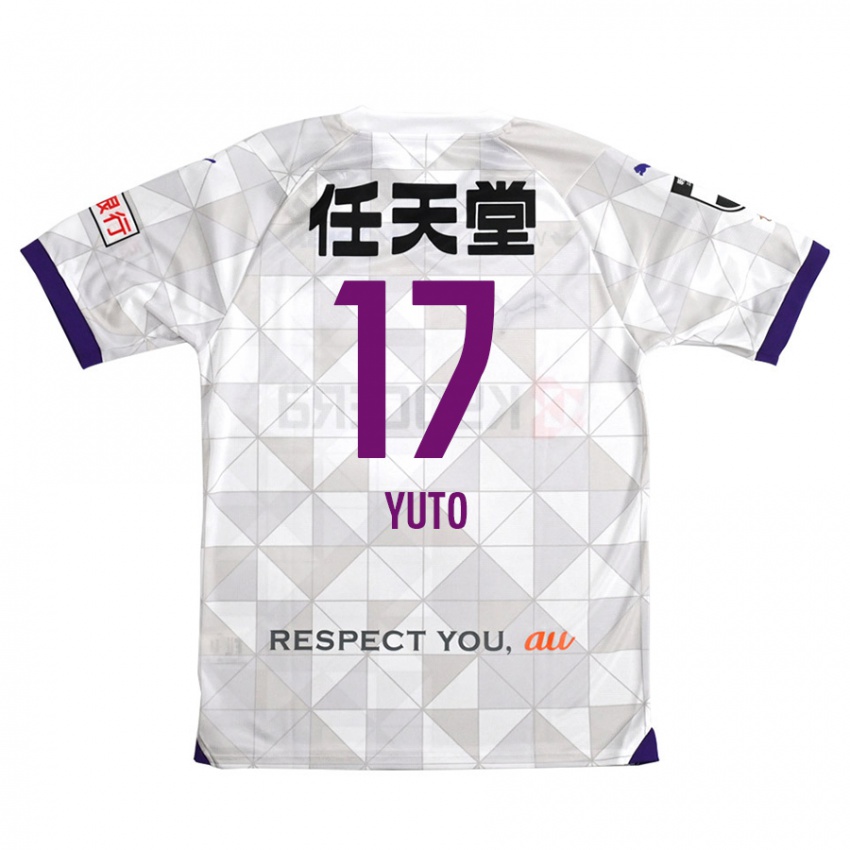 Niño Camiseta Yuto Anzai #17 Blanco Morado 2ª Equipación 2024/25 La Camisa Argentina