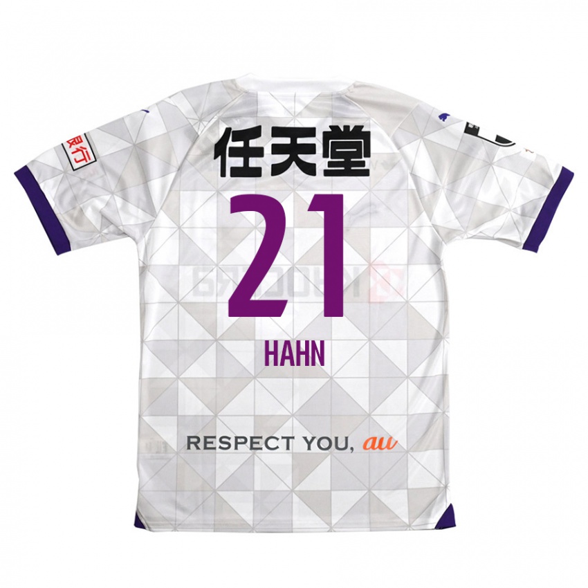 Niño Camiseta Warner Hahn #21 Blanco Morado 2ª Equipación 2024/25 La Camisa Argentina