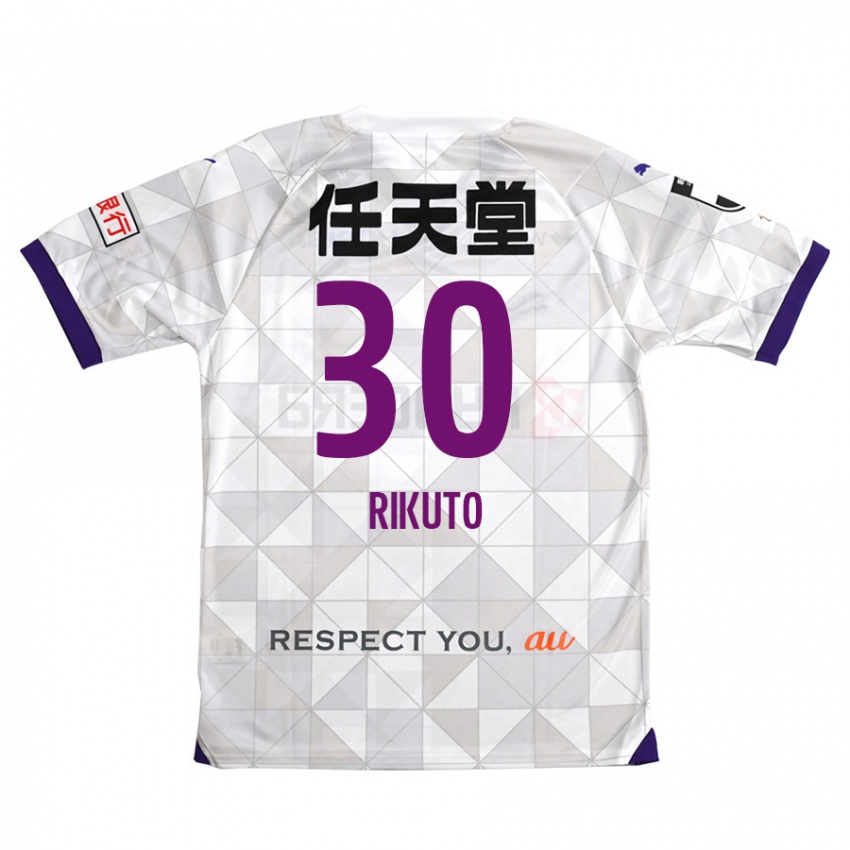 Niño Camiseta Rikuto Iida #30 Blanco Morado 2ª Equipación 2024/25 La Camisa Argentina