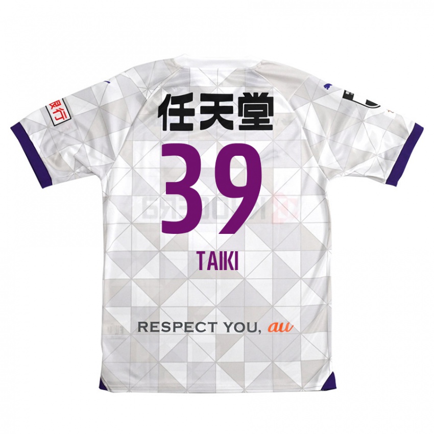 Niño Camiseta Taiki Hirato #39 Blanco Morado 2ª Equipación 2024/25 La Camisa Argentina