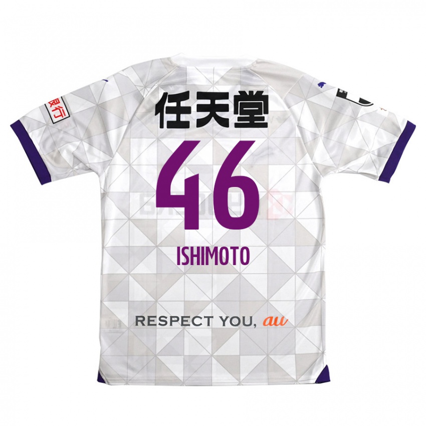 Niño Camiseta Taiga Ishimoto #46 Blanco Morado 2ª Equipación 2024/25 La Camisa Argentina