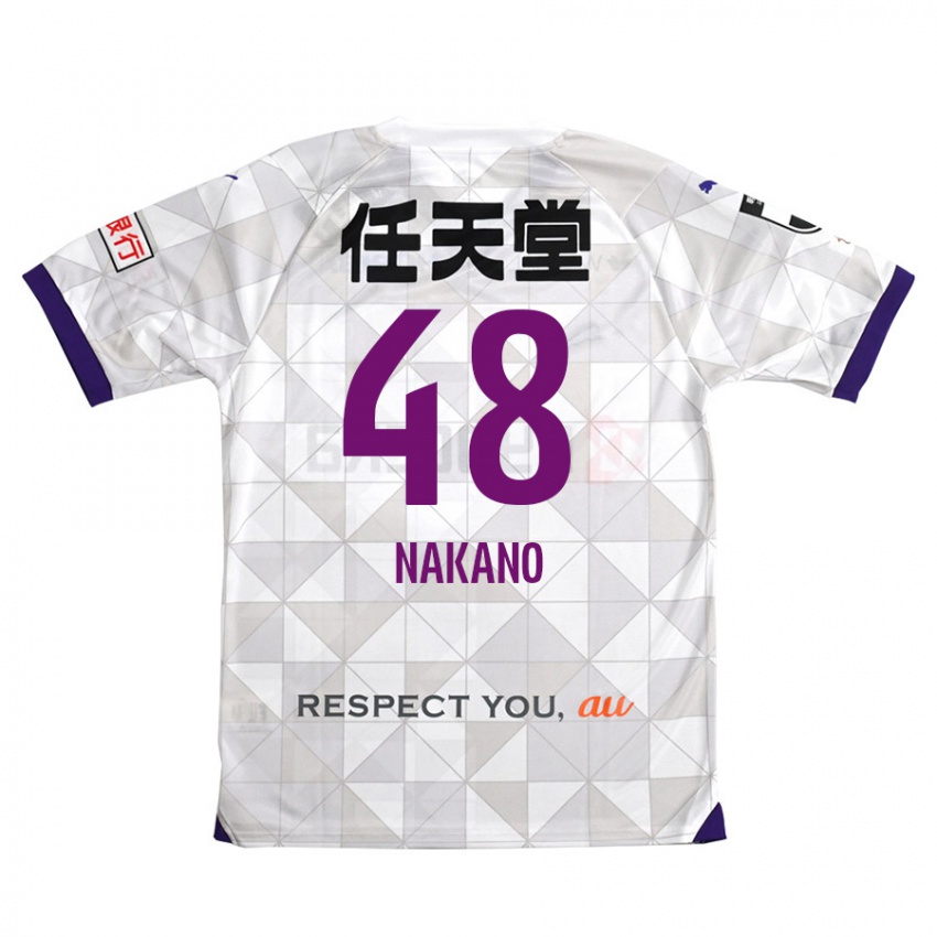 Niño Camiseta Ryuma Nakano #48 Blanco Morado 2ª Equipación 2024/25 La Camisa Argentina