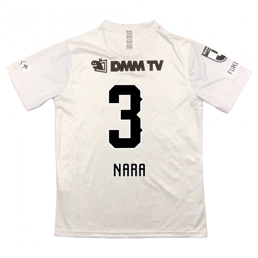 Niño Camiseta Tatsuki Nara #3 Gris Negro 2ª Equipación 2024/25 La Camisa Argentina