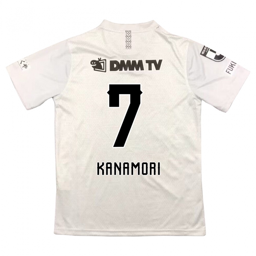 Niño Camiseta Takeshi Kanamori #7 Gris Negro 2ª Equipación 2024/25 La Camisa Argentina